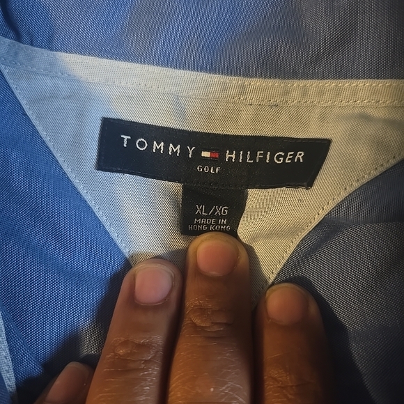 Cotton dress shirt, Tommy Hilfiger, long sleeve button-down - Picture 2 of 5